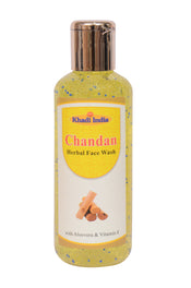 Chandan Herbal Face Wash with Vitamin E (210ml)  – Deep Cleansing & Pimple Control Face Wash