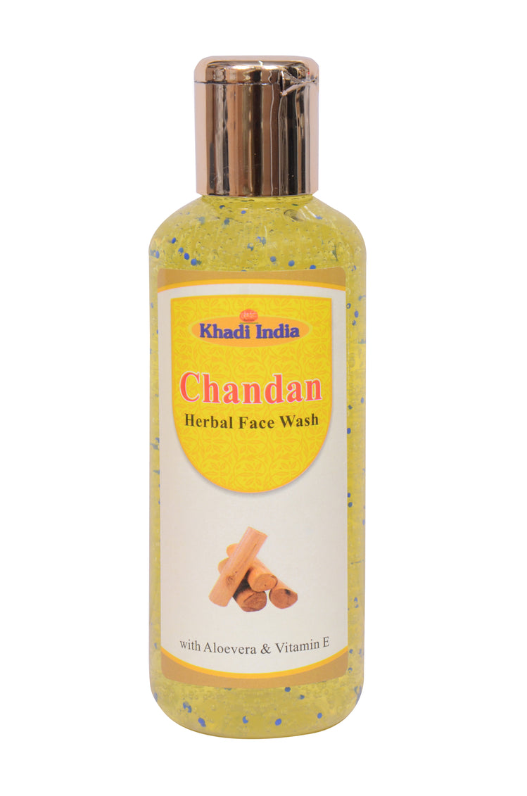 Chandan Herbal Face Wash with Vitamin E (210ml)  – Deep Cleansing & Pimple Control Face Wash