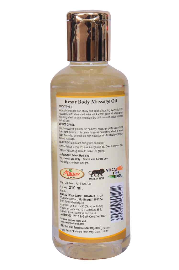 Kesar Body Massage Oil – 200ml | Nourish & Revitalize Your Skin