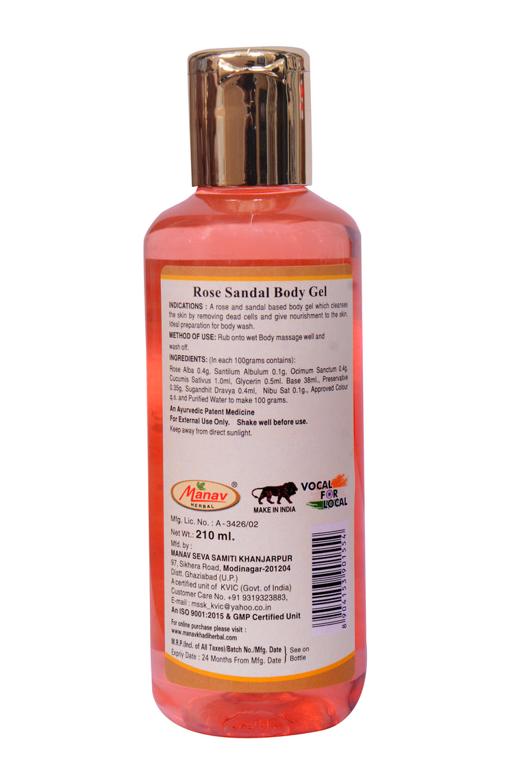 ROSE SANDAL BODY GEL 200 ml