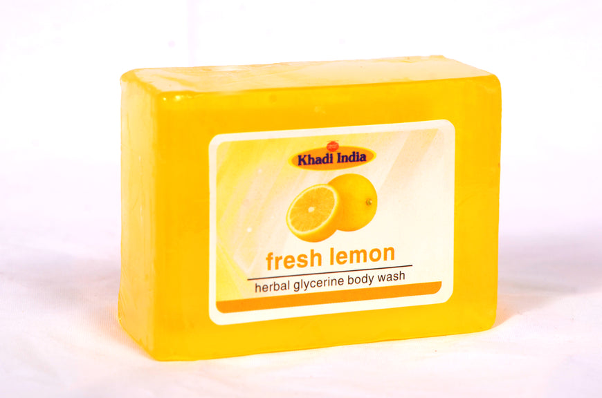 Fresh Lemon Glycerin Body Wash (125g) | Ayurvedic Herbal Soap