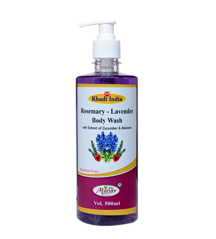 Herbal Rosemary & Lavender Body Wash – 500ml | Relax & Rejuvenate